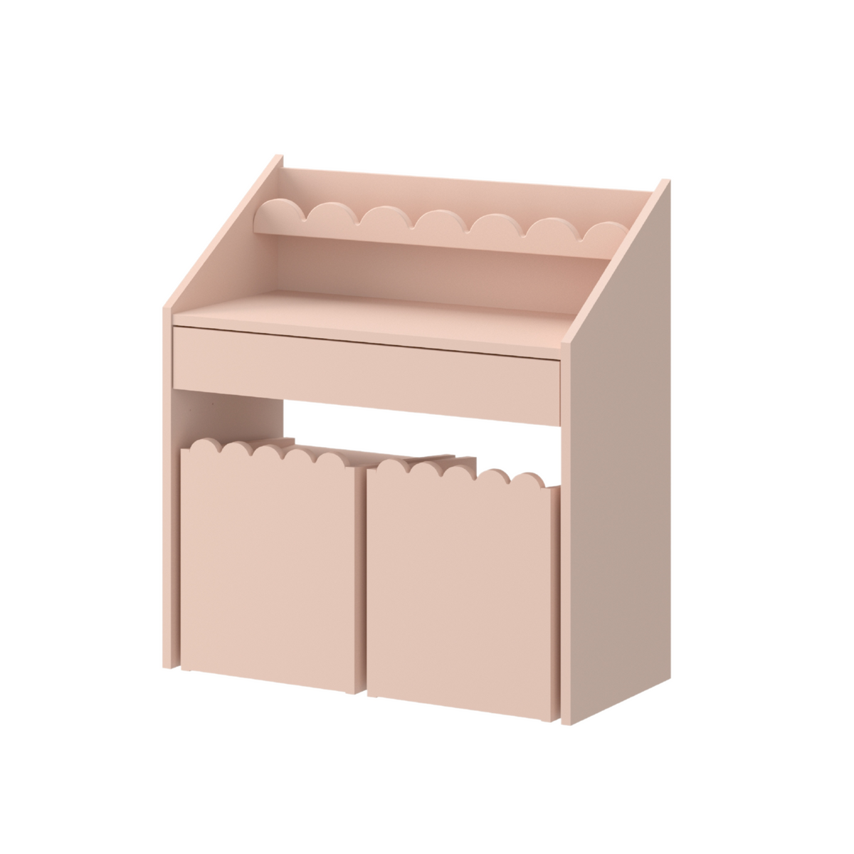 Montessori Schreibtisch Book Nook Vintage Rose – Kompakter Kinderschreibtisch