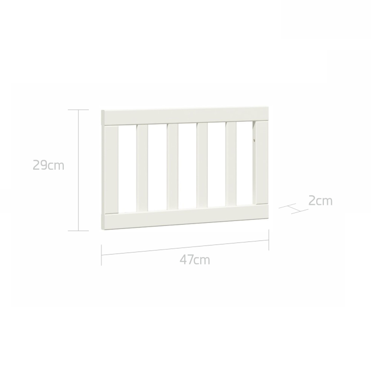 Bellamy Good Night cot barrier elegant white