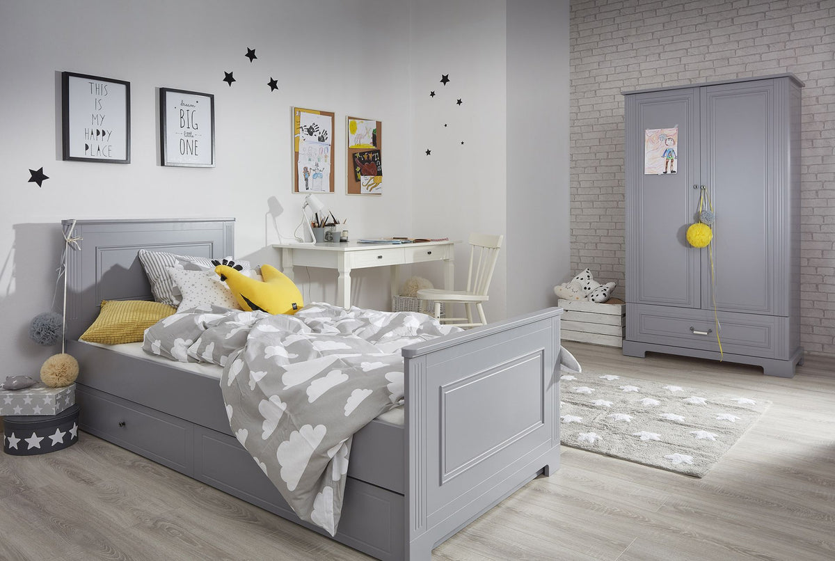 Ines neutral gray szafa 2-drzwiowa tall