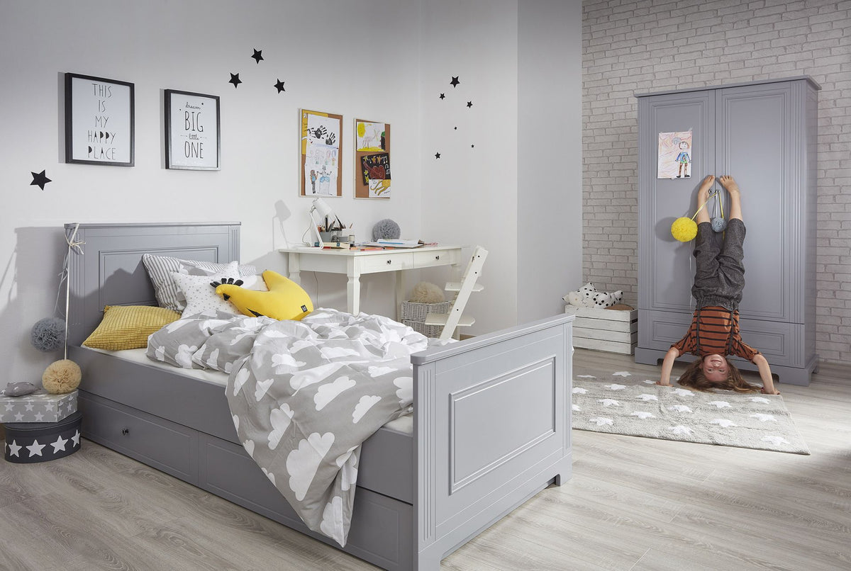 Ines neutral gray szafa 2-drzwiowa tall