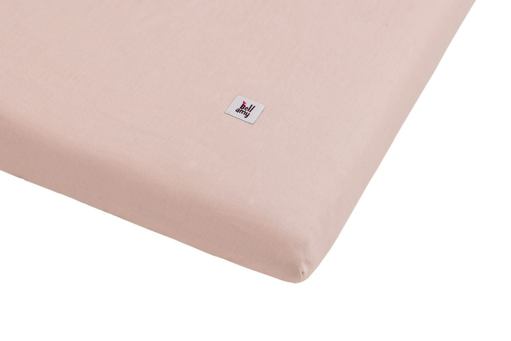 Dusty pink - lniane prześcieradło 70x120 UP!