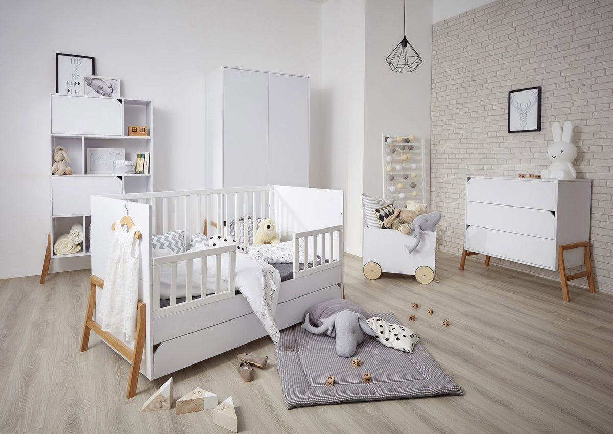 Lotta/ Royal barierka do łóżeczka 70x140 snow/ timeless white