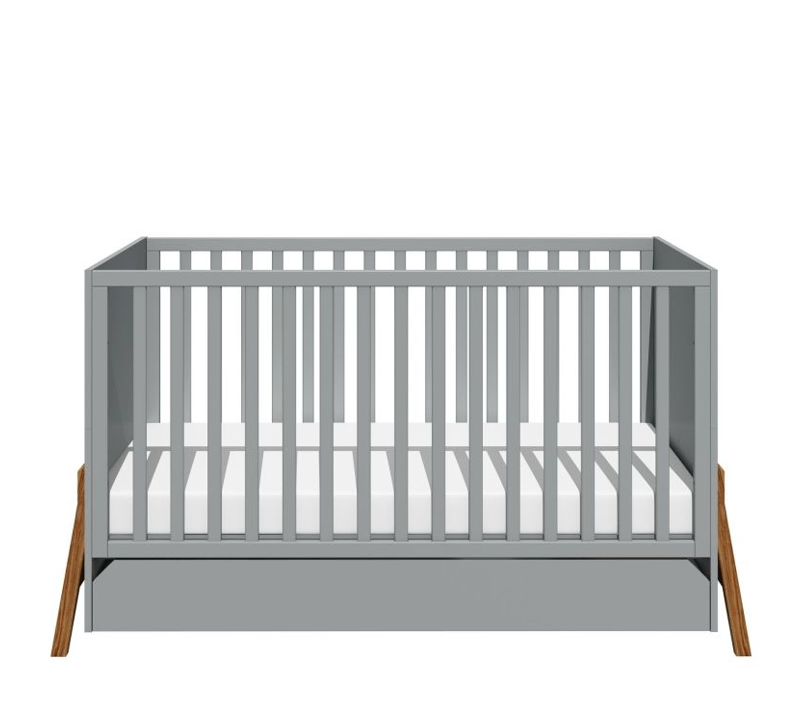 Lotta gray łóżeczko 70x140 z funkcją tapczanika