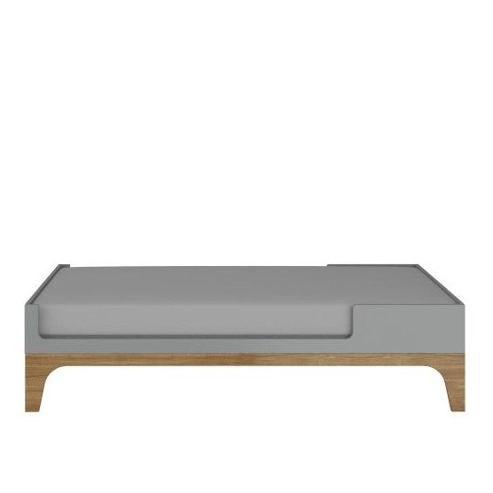 UP! gray łóżeczko dziecięce 70x120 rozkładane do 160 cm z biurkiem