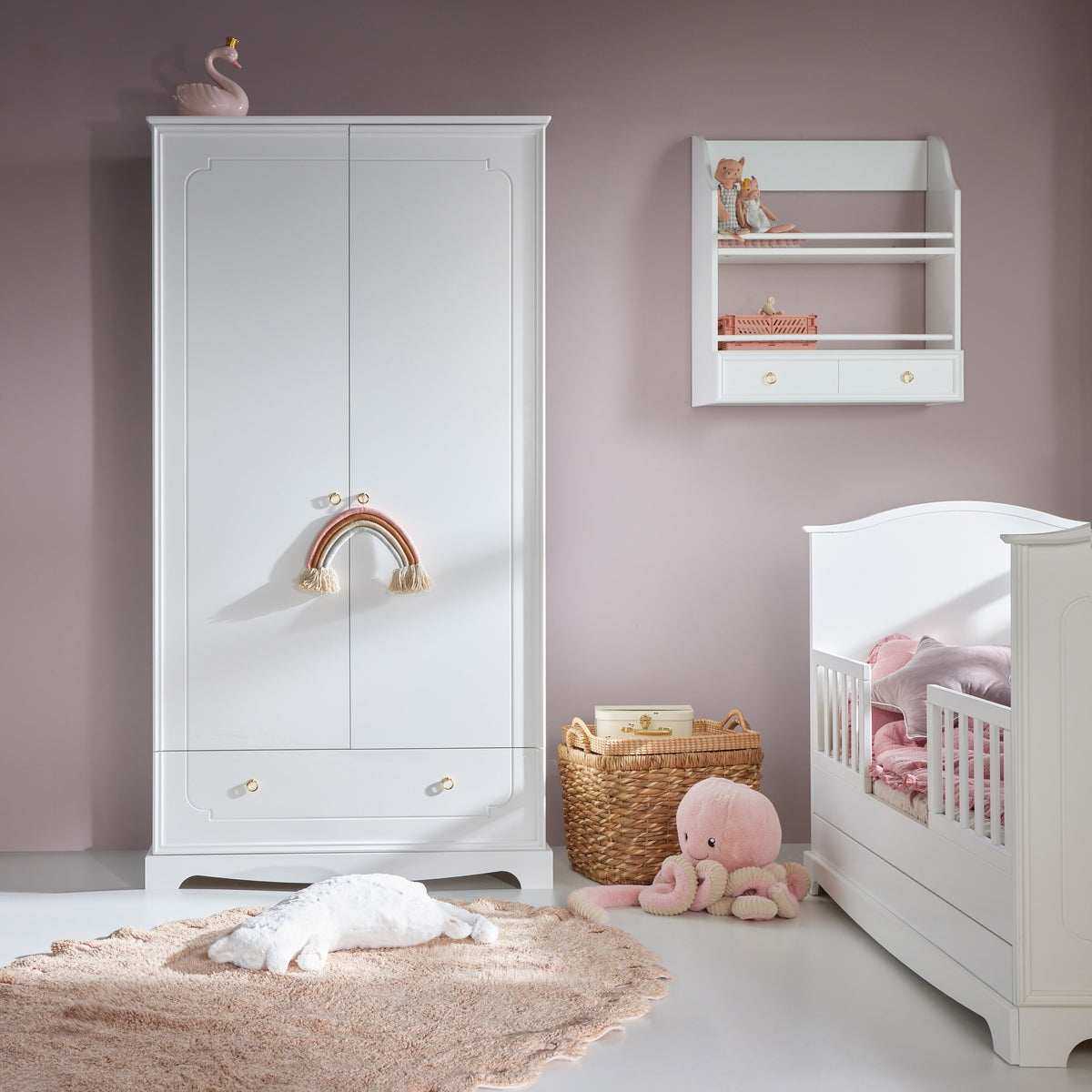 Royal timeless white szafa 2-drzwiowa