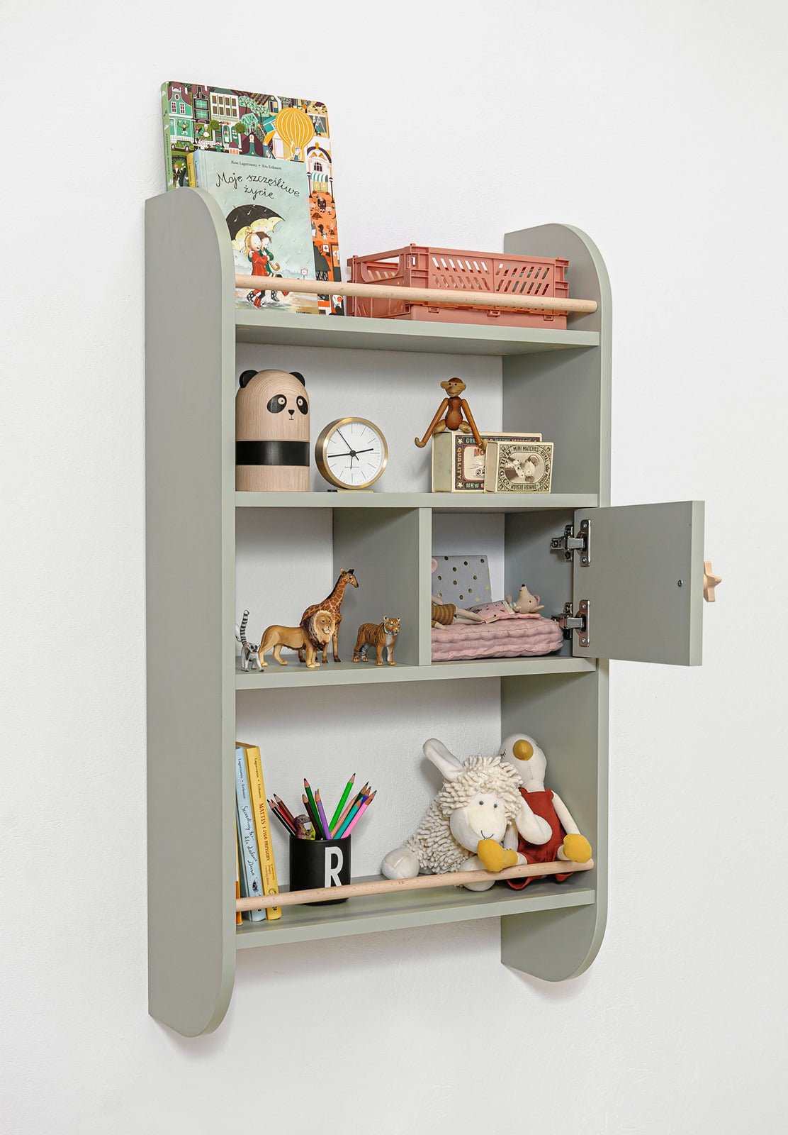 Rainbow sage shelf