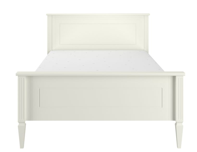 Ines elegant white łóżko 120x200