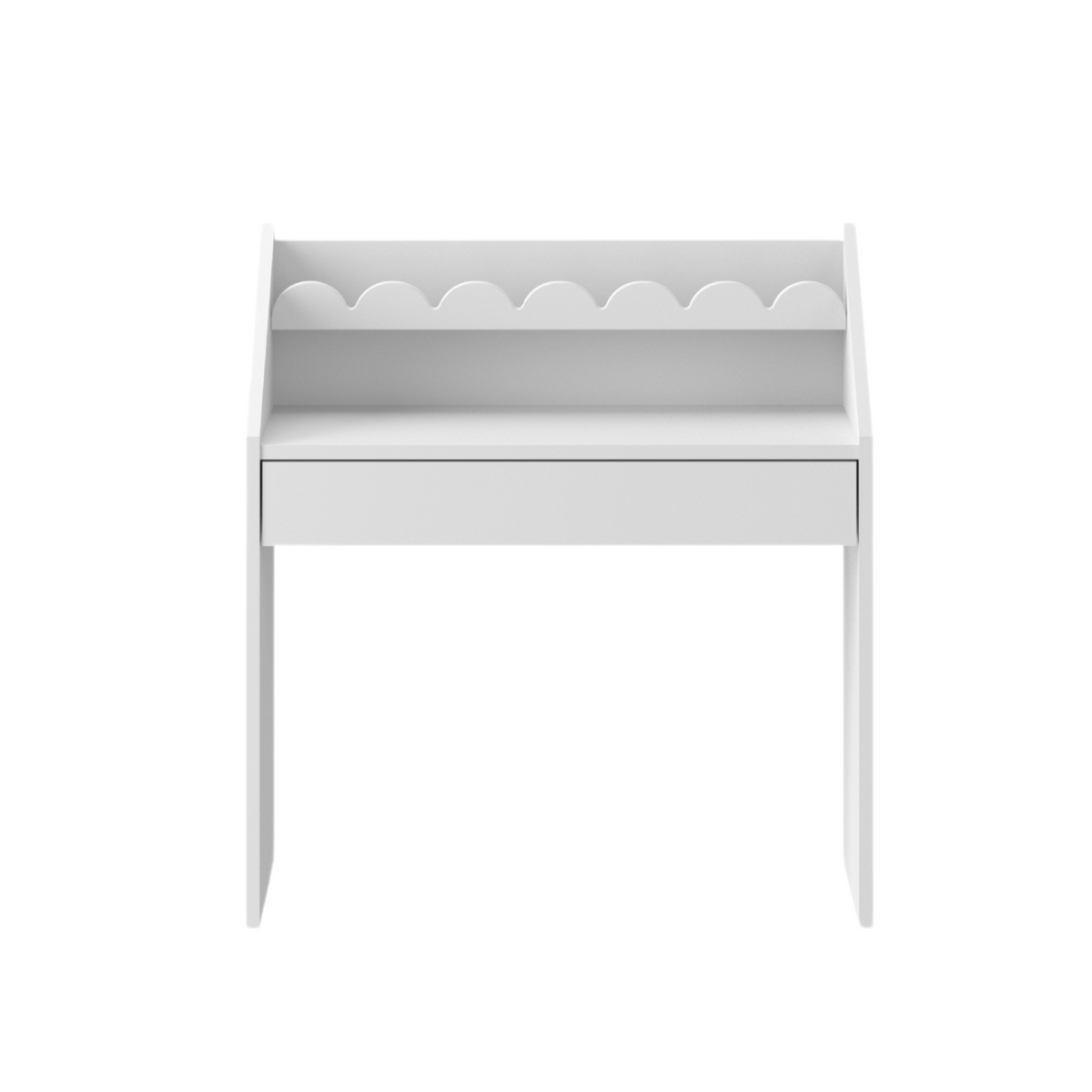Book Nook Desk snow + 2 sunset chairs Set