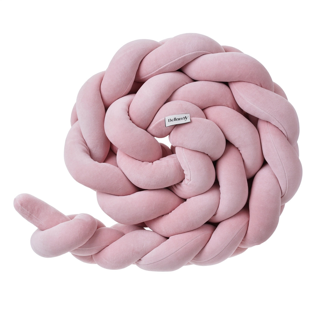 Ochraniacz welurowy warkocz- rose