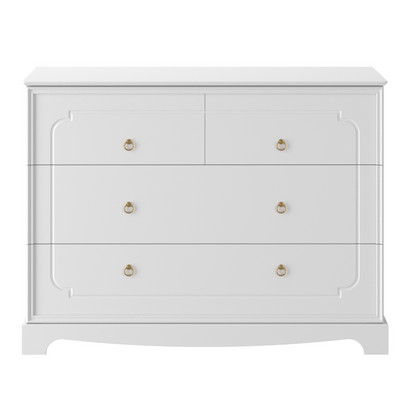 Royal  timeless white komoda 4-szufladowa