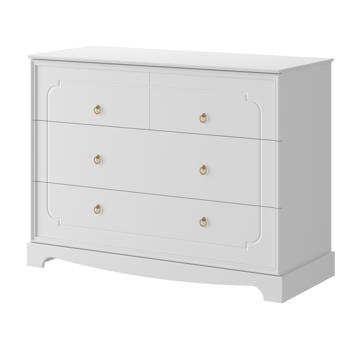Royal  timeless white komoda 4-szufladowa