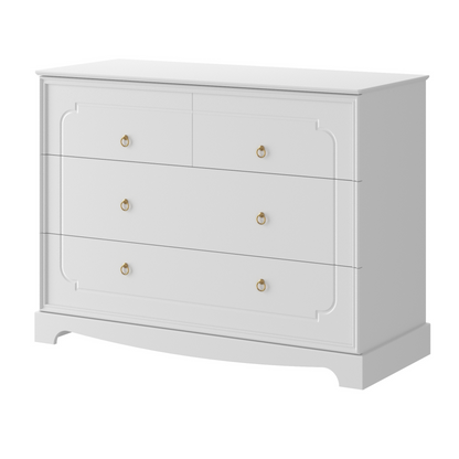 Royal  timeless white komoda 4-szufladowa