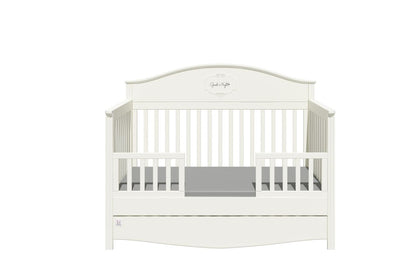 Bellamy Good Night cot barrier elegant white