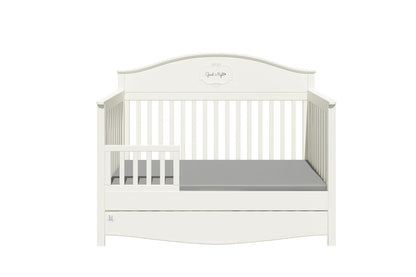 Bellamy Good Night cot barrier elegant white