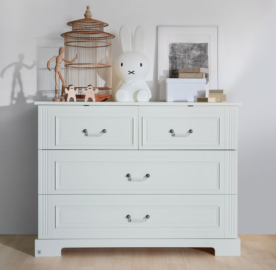 Ines elegant white komoda 4- szufladowa
