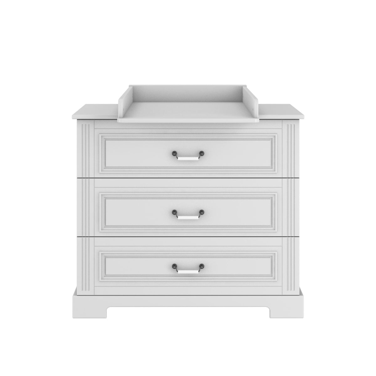Ines elegant white 3-drawer dresser
