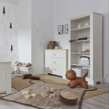 Ines elegant white 3-drawer dresser