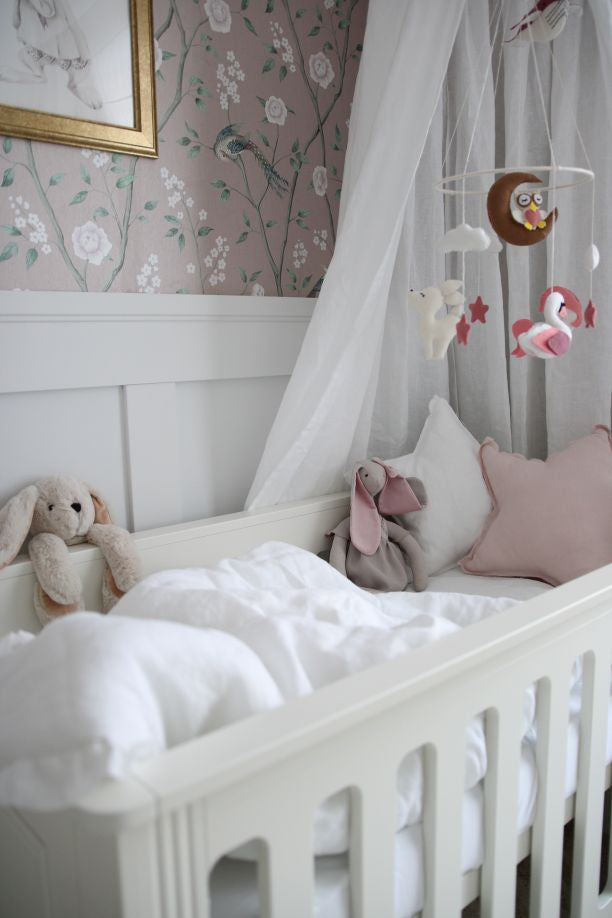Ines elegant white łóżeczko 70x140 z funkcją tapczanika