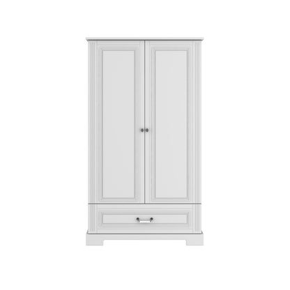 Ines elegant white szafa 2-drzwiowa tall