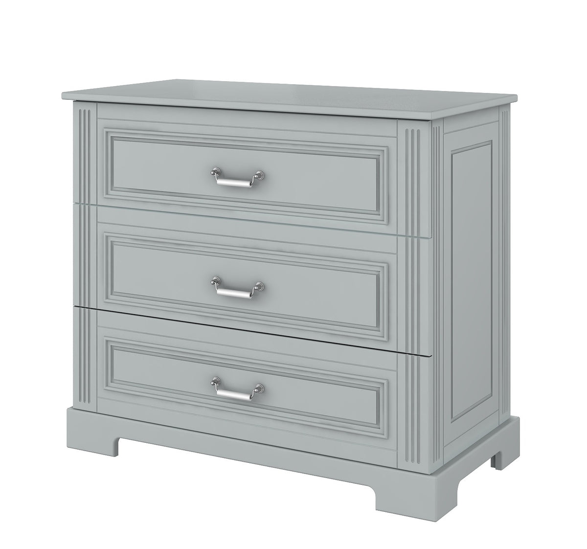 Ines neutral gray komoda  3-szufladowa