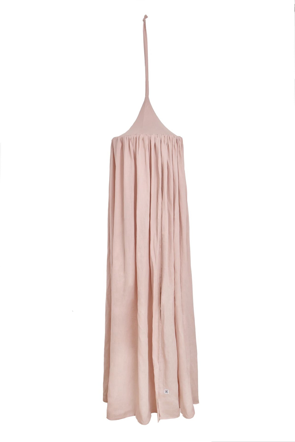 Dusty pink - lniany baldachim