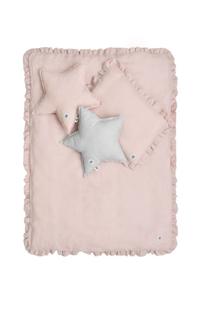 Dusty pink- lniana pościel 2-el z wypełnieniem 100X135
