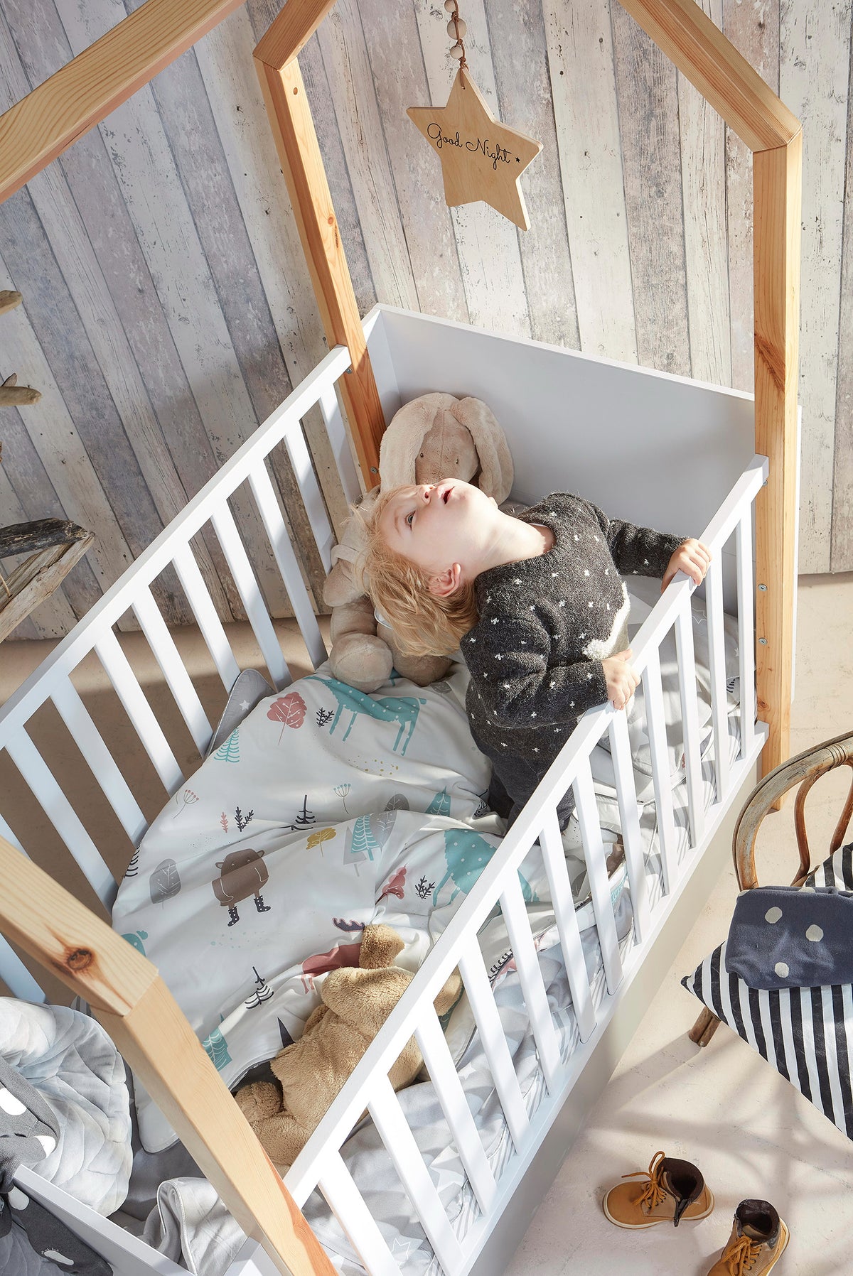 Pinette cot 70x140 extendable to 160 cm with daybed function