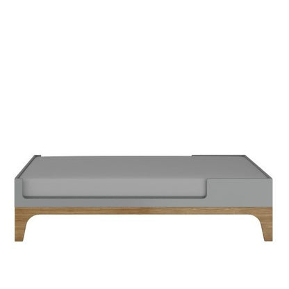 UP! gray łóżeczko dziecięce 70x120 rozkładane do 160 cm z biurkiem