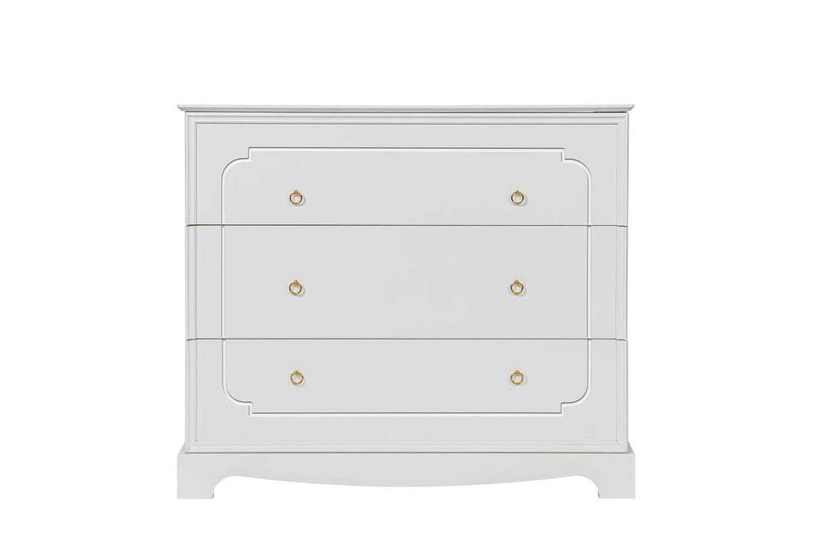 Royal  timeless white komoda 3-szufladowa