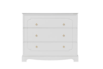 Royal  timeless white komoda 3-szufladowa