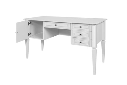Ines elegant white writing desk
