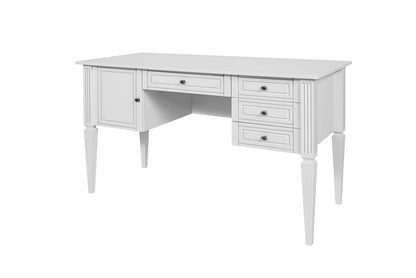 Ines elegant white writing desk