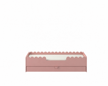 Book Nook Vintage Rose Montessori Toddler Bed 80x160 with Drawer